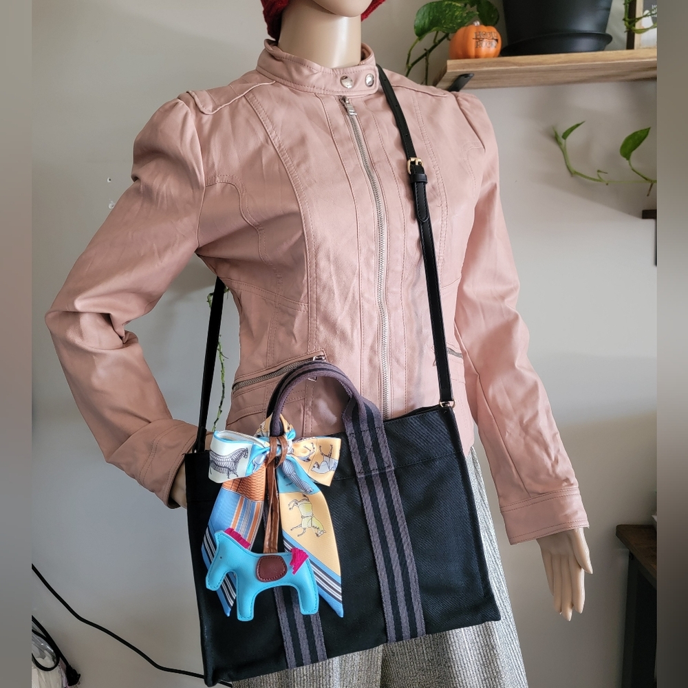 Firm✅️ Authentic HERMES Classic Black Canvas Tote Bag